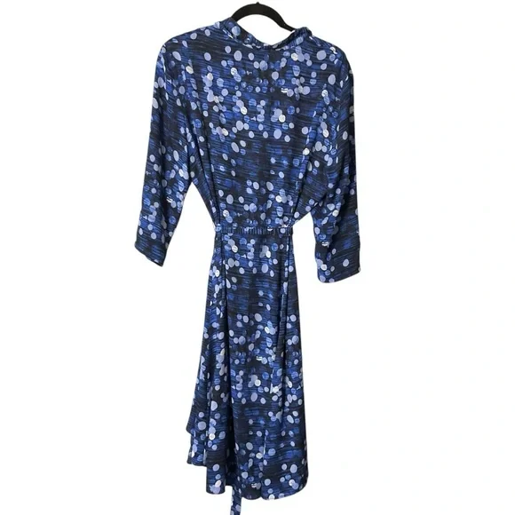 The Limited Blue Textured Dot Shirt Dress – Size 14 NWT - Picture 5 of 9